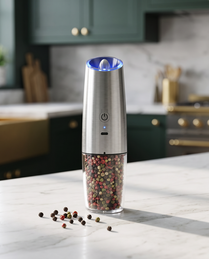 Electric Salt & Pepper Grinder, Large Capacity